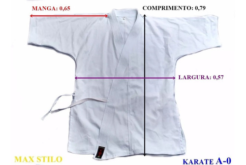 Blusa Karate Branco Adulto Brim Pesado S/ Faixa