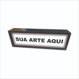 Luminária Personalizada Pilhas Mesa Parede Led Caixa 30x10cm