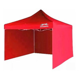 Gazebo Waterdog Mod Expo 303 Plegable 3x3 Paredes Laterales Color Rojo