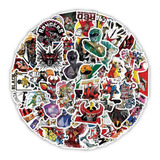 Power Rangers 60 Calcomanias Stickers De Pvc Contra Agua