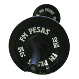 Promo 1 Barra Olímpica 20kg -2.20mts + 100kg En Disco Bumper