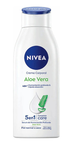 Crema Corporal Aloe Vera 5en1 Piel Normal A Seca 400ml Nivea