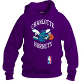 Sudadera Hoodie Estilo Charlotte Hornets M1- Adulto Niño