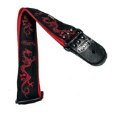 Rivers Bx12 Tahali Bordax Dragon Rojo Negro Guitarra Strap