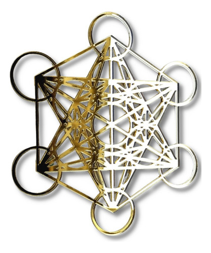Mandala Geometria Sagrada 40cm Acrílico Cubo Metatron