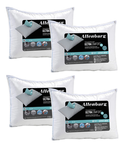 Travesseiro Altenburg Ultracomfort 4 Peças