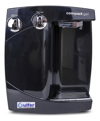 Purificador De Água Compact Gel Ulfer Agua Gelada E Natural Cor Preto 220v