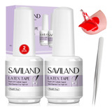 Saviland Latex Liquido Para Uñas Protector De Cuticula 2pz