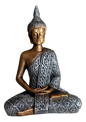 Buda Hindu Tailandês Sidarta Decoração 20cm Resina 