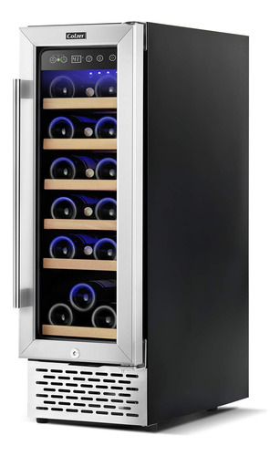 Colzer Elegante Mini Refrigerador De Vino De 18 Botellas De 