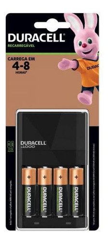 Carregador De Pilhas Com 4 Pilhas Aa Duracell