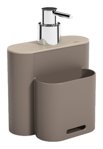 Dispenser Detergente Suporte Porta Esponja Bucha Flat 500ml