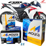 Moura Bateria De Moto 6ah Cbr 250 R Honda