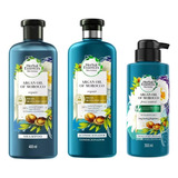 Shampoo + Acondicionador + Crema Peinar Herbal Argan Oil