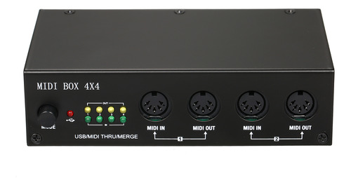 Convertidor De Audio Um4x4 Entrada/salida /4 Interfaz Midi 6