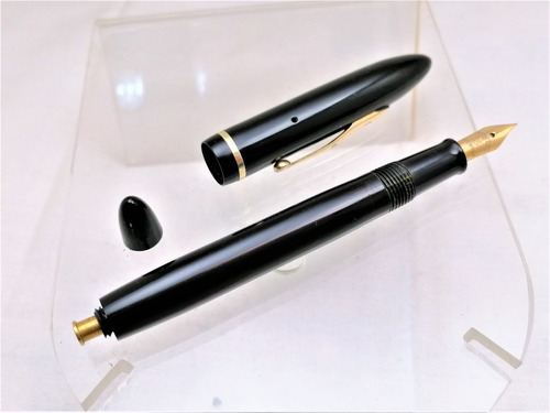 Restaurada Sheaffer Balance 350 Plumin 3 Ef En Oro 14k 1930