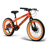 Bicicleta Infantil Aro 20 Câmbio Shimano Disco 7v Gts Mtb20 Cor Laranja Tamanho Do Quadro Único