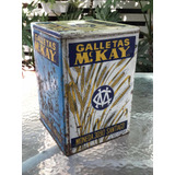 Caja Lata Grande Mckay Espigas Con Tapa, Años 40-50