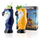 Sun Gkotta Tiki Tazas Cctel Set De 2  Grandes Tazas De Cermi