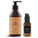 Shampoo Para Pelo Y Barba + Serum Para Barba Primont Barber