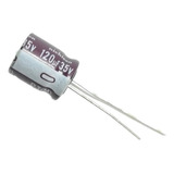 Pack X10 Capacitor Electrolitico 120uf X 35v