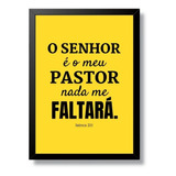 Quadro Versículo Bíblico Sala/quarto O Senhor É O Meu Pastor