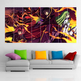 Cuadro Poliptico Code Geass Kallen Anime Art Xxl 192x100cm