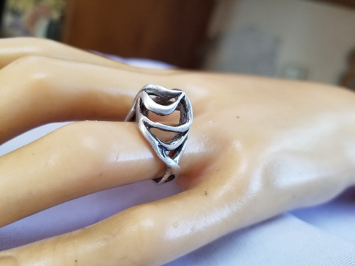 Anillo Plata Artesanal 1.5cm Diametro 