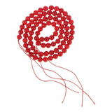 Cuentas Redondas De Coral Rojo Natural De 5 Mm 16 Pulgadas