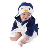 Albornoz Para Bebé Niño, Toalla De Pingüino De Rizo, Unisex,