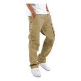Lyrxxx Pantalones Cargo Casuales Para Hombre, Pantalones De.