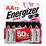 Baterías Energizer Aa (12 Unidades), Batería Alcalina Double