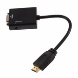 Adaptador Mini Hdmi P/ Vga Com Audio P/ Ligar Em Projet