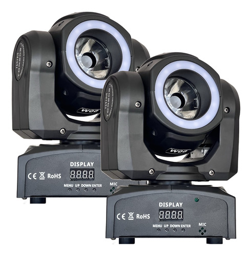 Kit 2 Moving Head Led Beam 60w Rgbw Osram Fita Led Dmx