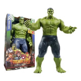 Boneco Hulk Figura 30cm Grande Articulado Luz Som Marvel Top