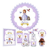 Kit Imprimible Princesa Sofia + Banner Circular Fondo Mesa