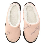 Pantufla Chinela De Jersey Con Piel Sintetica Jaia 4030