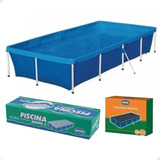 Piscina Estrutural Retangular 3000l + Capa Protetora Mor