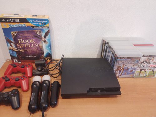 Play 3 Slim 300 Gb. 2joystick, Kit Movie Y 26 Juegos Fisicos