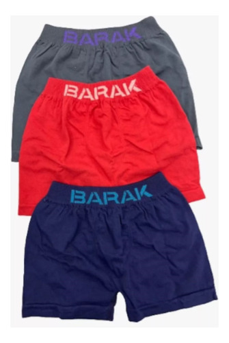 Pack X6 Calzoncillos Boxers Niño Nene Barak Algodon Liso