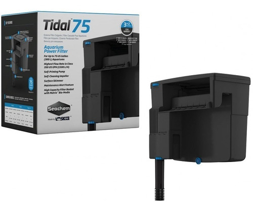 Filtro De Cascada Tidal 75 Para Agua Dulce Y Salada 300 Lt 