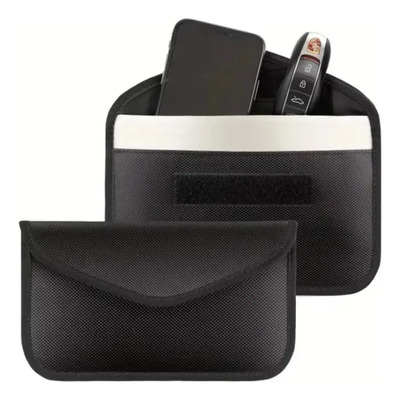 Bolsa Bloqueadora Señal Funda Bloqueo Rfid Antirastreo Negro Liso