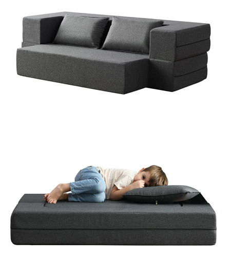 Filuxe Sofa Plegable Convertible, Mesa De Centro Moderna De