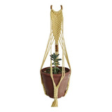 Macrame Hanger Suporte Vaso Cordão Algodão