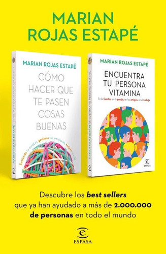 Estuche Marian Rojas: Encuentra Tu Persona Vitamina Y Como Hacer Que Te Pasen Cosas Buenas, De Marian Rojas Estapé. Editorial Espasa, Tapa Dura En Español