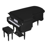 112 Silla Piano En Miniatura Caja De Negro Negro 10x7x8cm