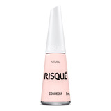 Esmalte Cremoso Rosa Natural Condessa Risque 8ml Manicure