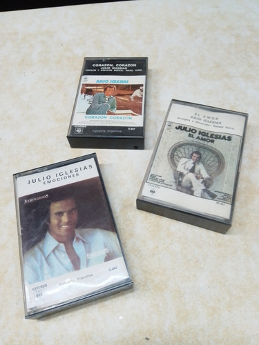 Cassettes De Julio Iglesias.antiguos Setx3. Perfecto Estado.