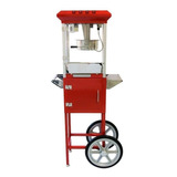 Maquina Carrito De Palomitas 8 Oz Rojo Fiestas Giro Chef 