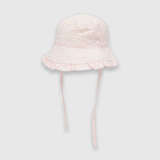 Sombrero De Bebé Niña De Brodery Pink / Rosado (0 A 9 Meses)